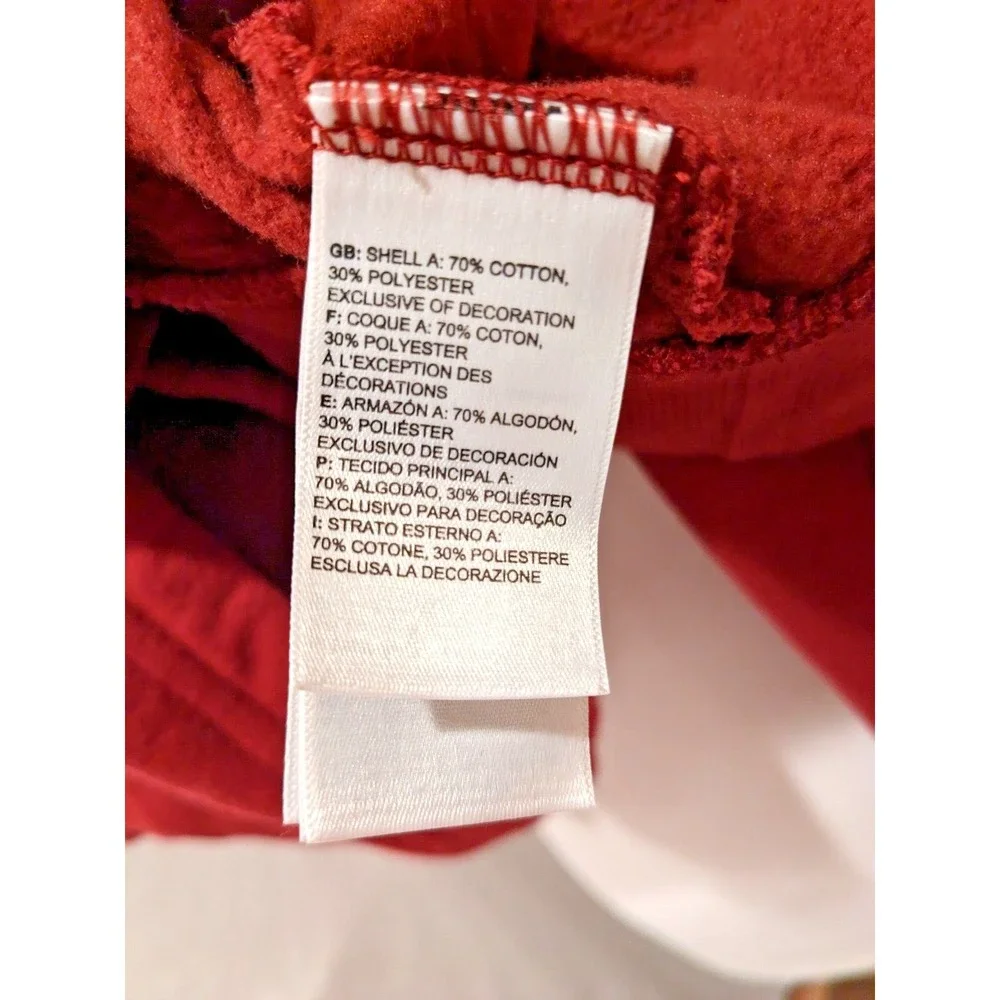 The North Face Womens Hoodie Half Dome S/P Burgundy Sweatshirt Pockets Exc. Cond